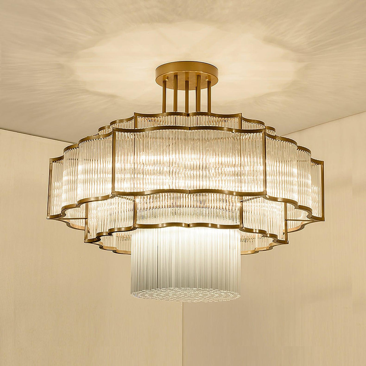 Lustre Tiare en cristal et fer – vue 21