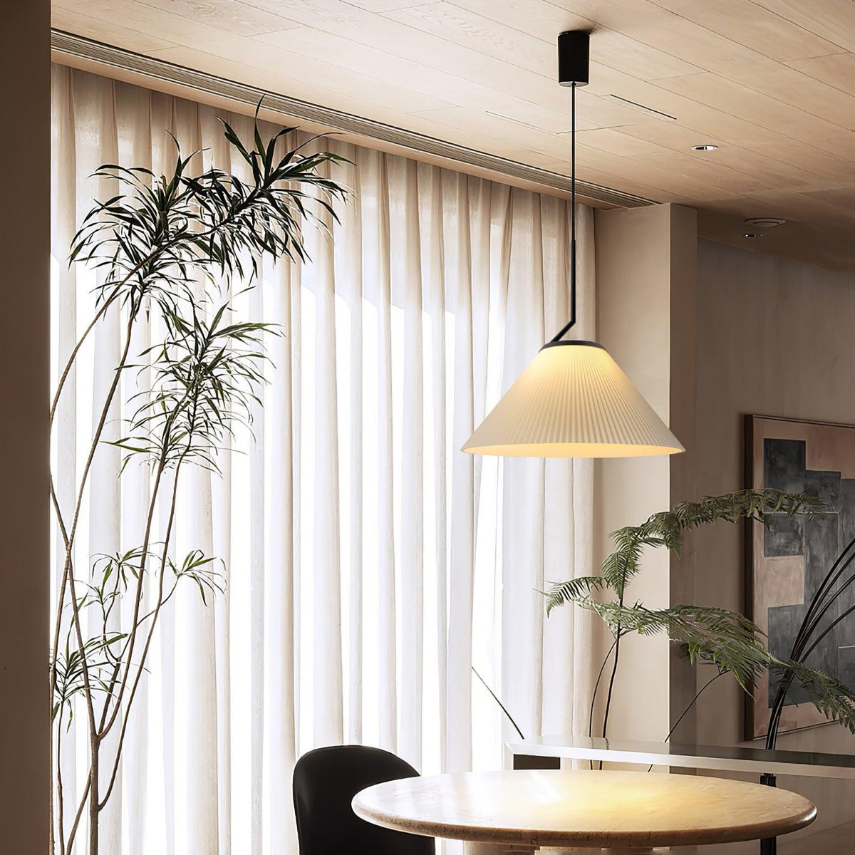 Suspension Joaillier en tissu et métal – vue 9