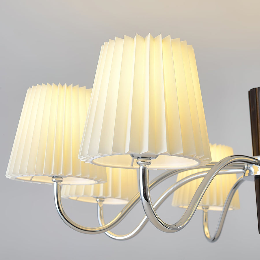 Lustre Capucine en tissu et chêne – vue 4