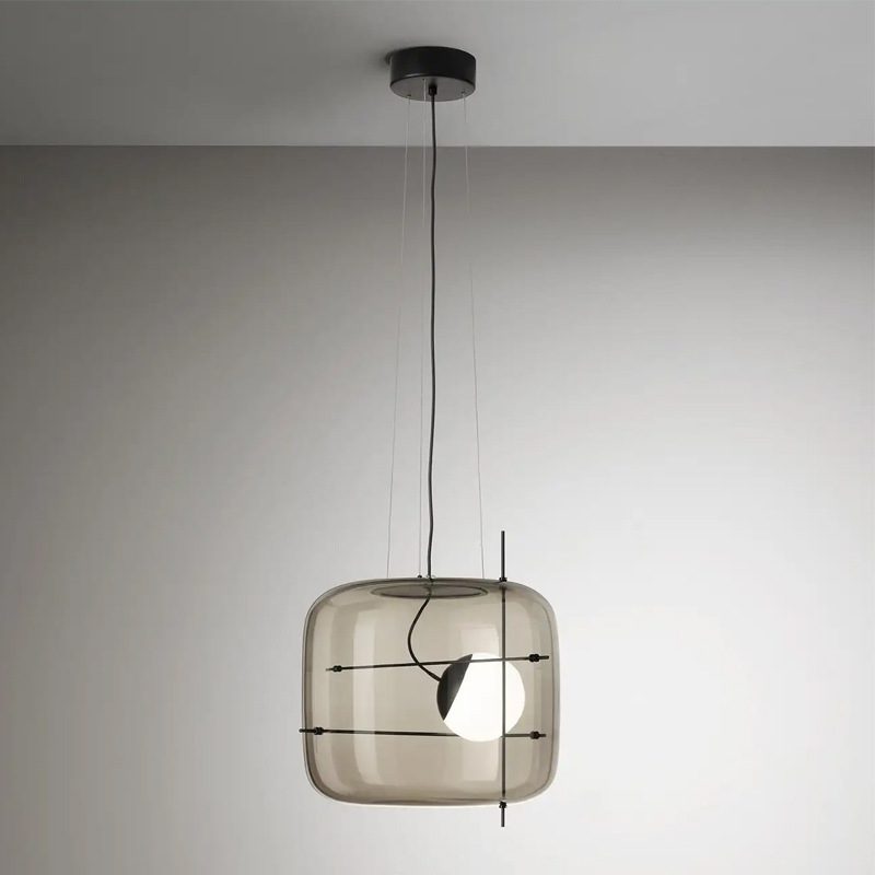 Suspension Frise en verre et métal – vue 7