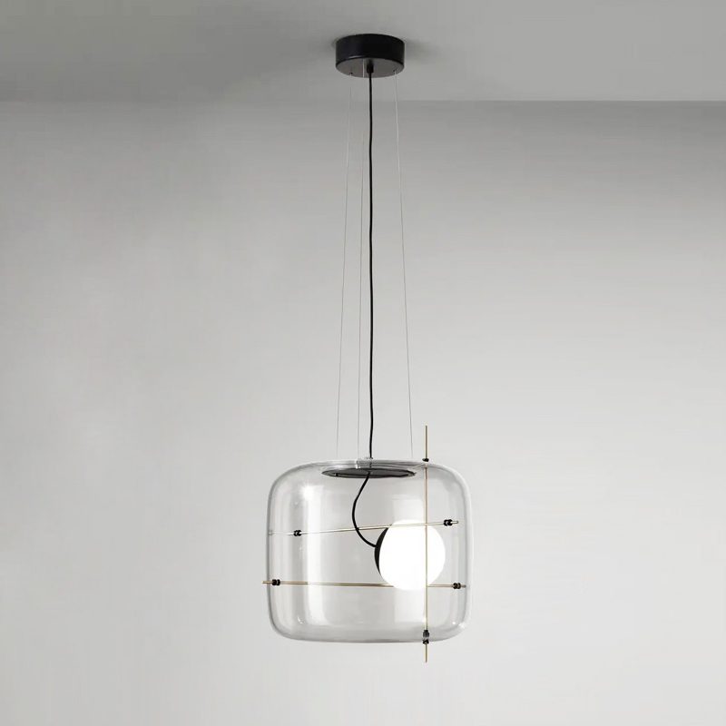 Suspension Frise en verre et métal – vue 13