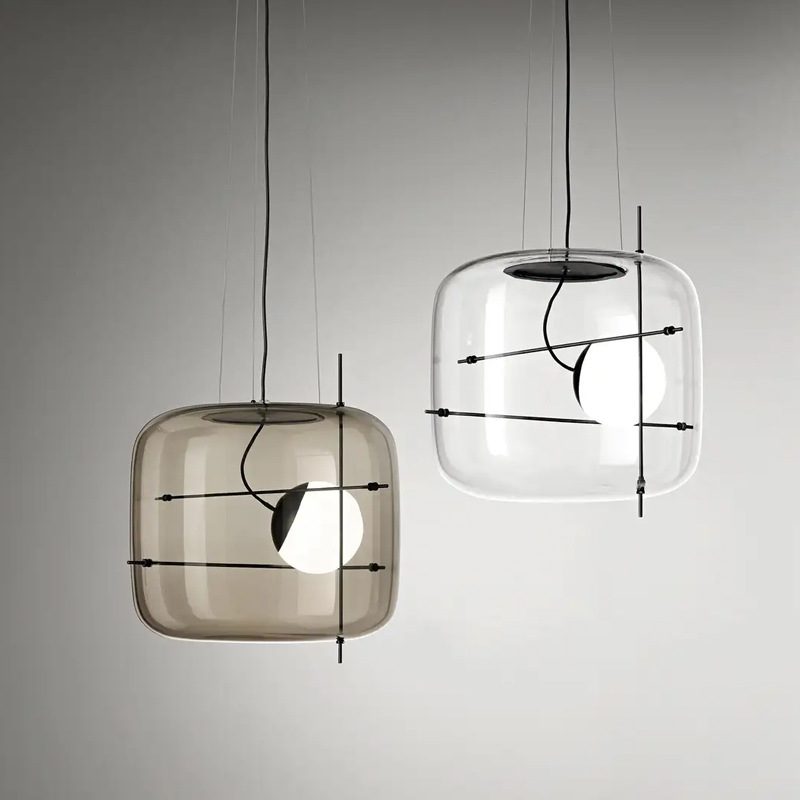 Suspension Frise en verre et métal – vue 14
