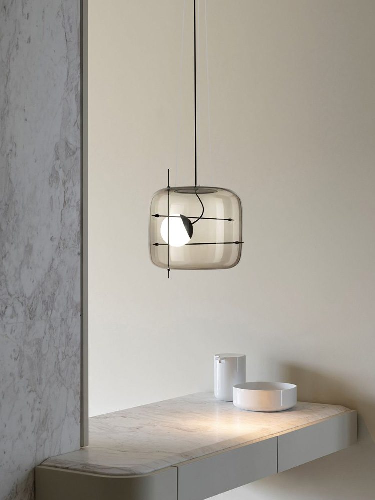 Suspension Frise en verre et métal – vue 17