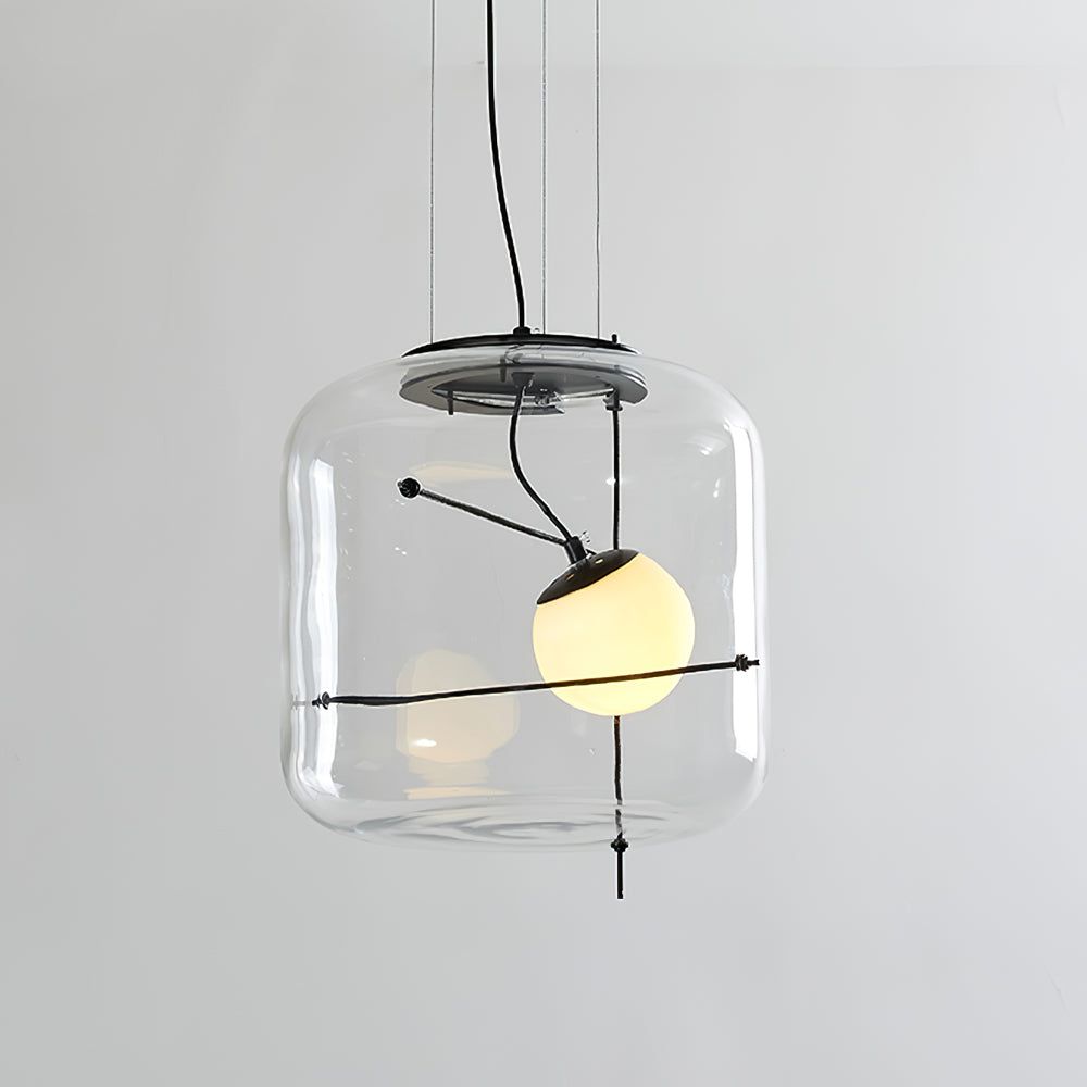 Suspension Frise en verre et métal – vue 37