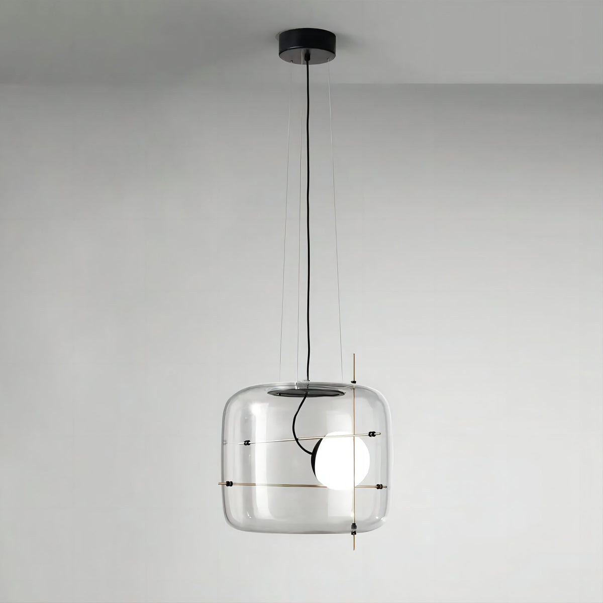 Suspension Frise en verre et métal – vue 22
