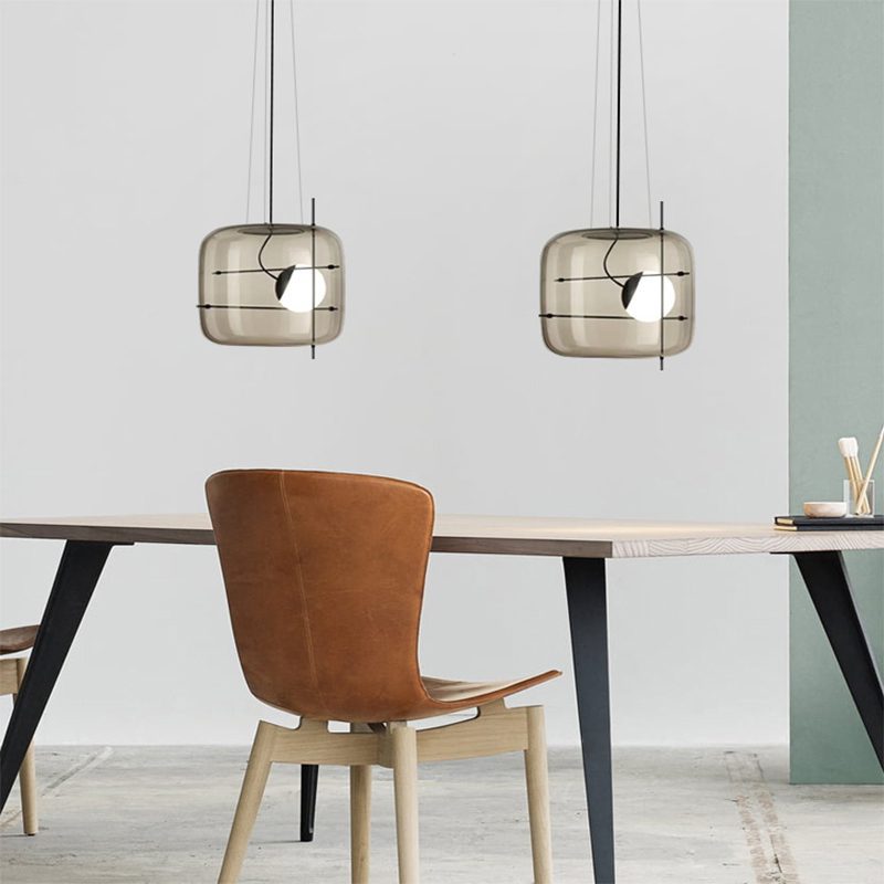 Suspension Frise en verre et métal – vue 16