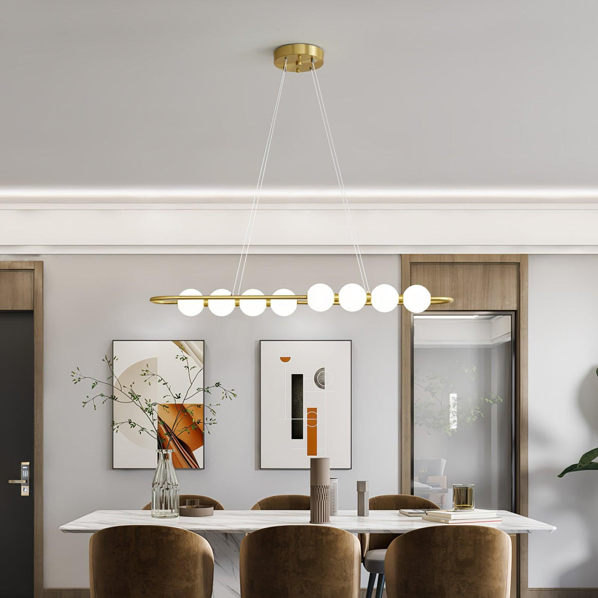 Suspension Fresque en laiton – vue 50