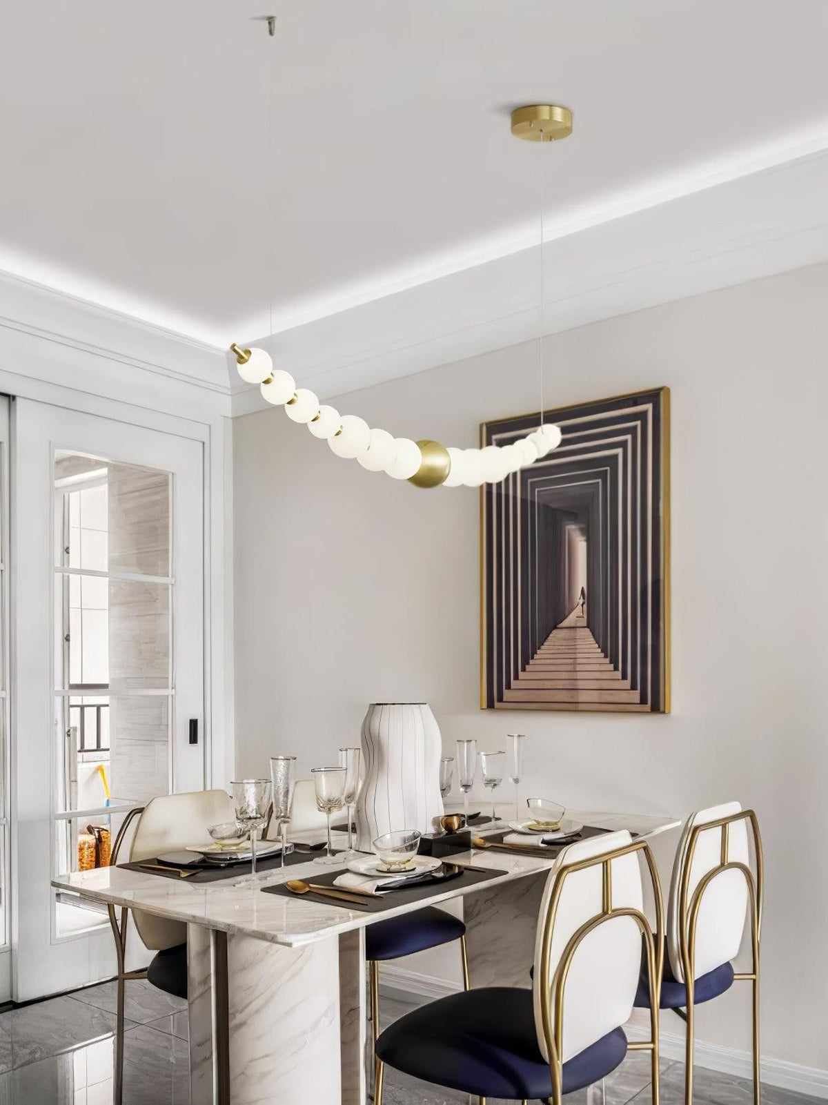 Suspension Fresque en laiton – vue 45