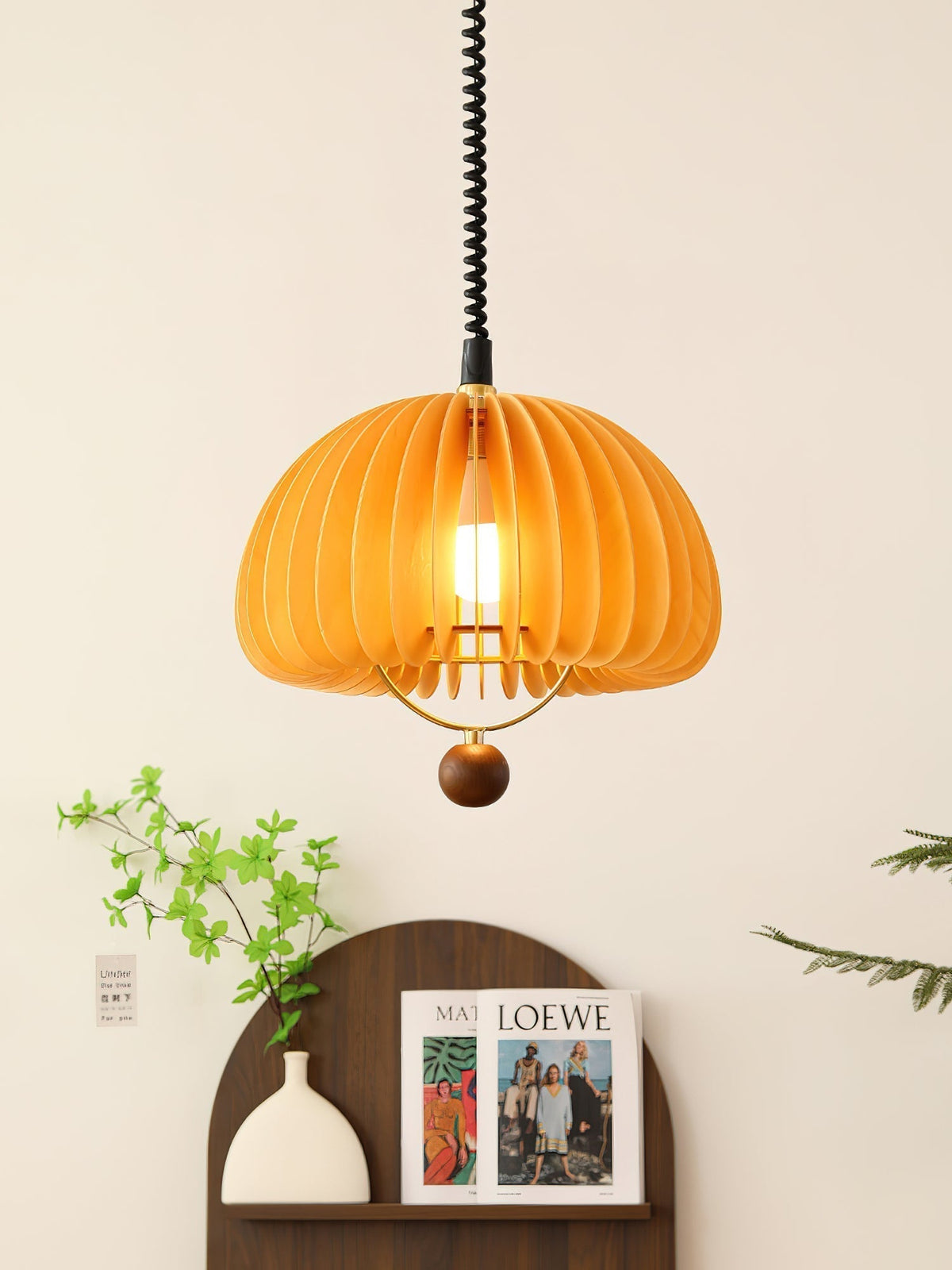 Suspension Margaux en bois et métal – vue 10