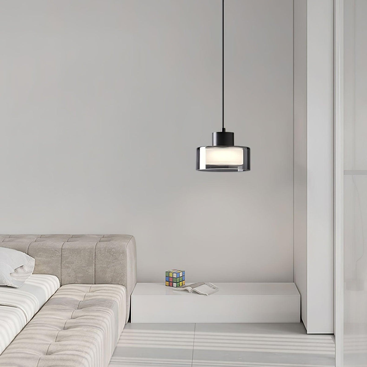 Suspension Caravane en verre et métal – vue 20