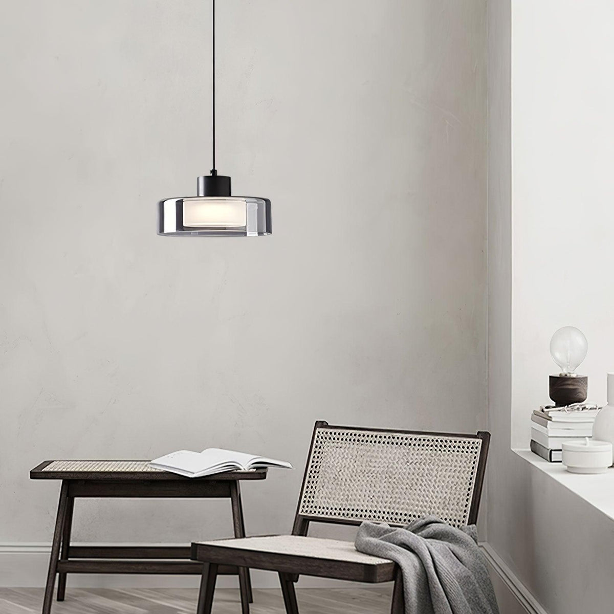 Suspension Caravane en verre et métal – vue 28