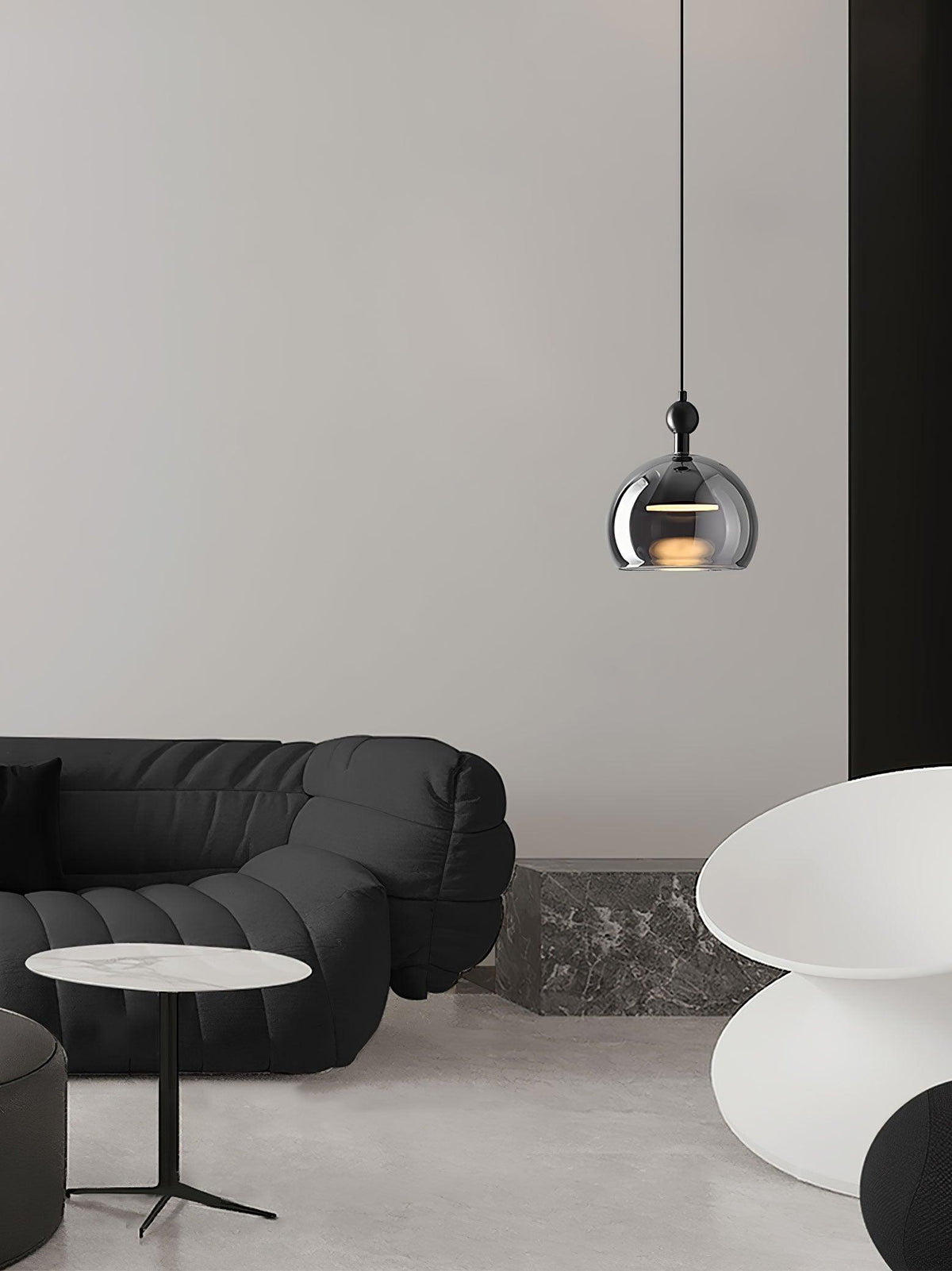Suspension Caravane en verre et métal – vue 27