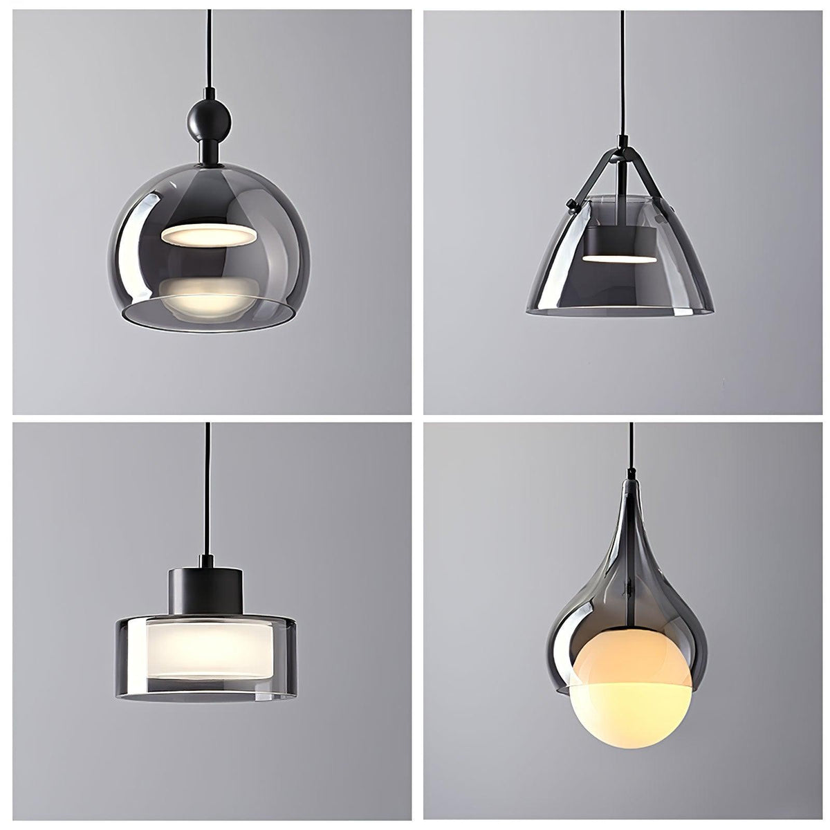 Suspension Caravane en verre et métal – vue 61