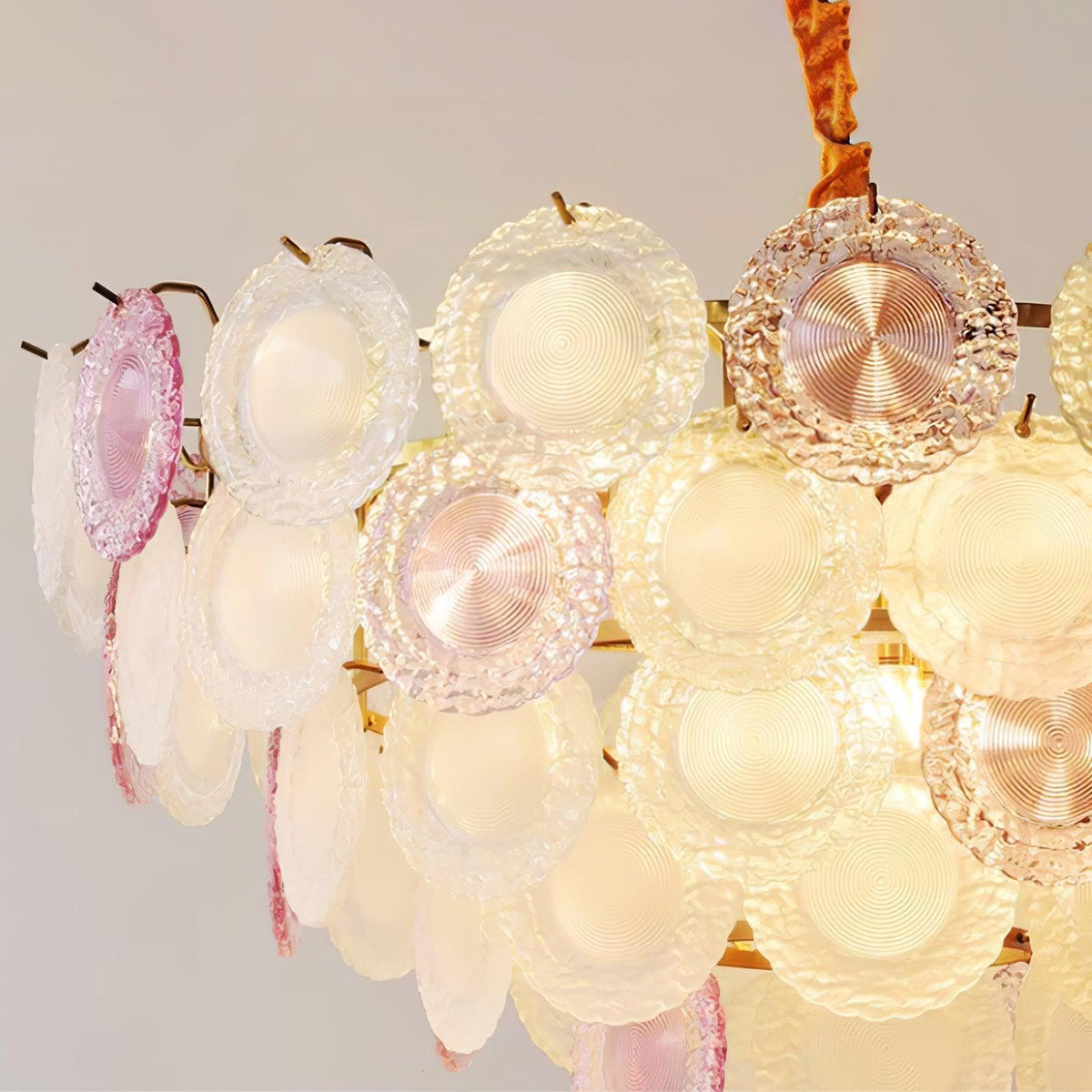 Lustre Framboise en verre et métal – vue 43