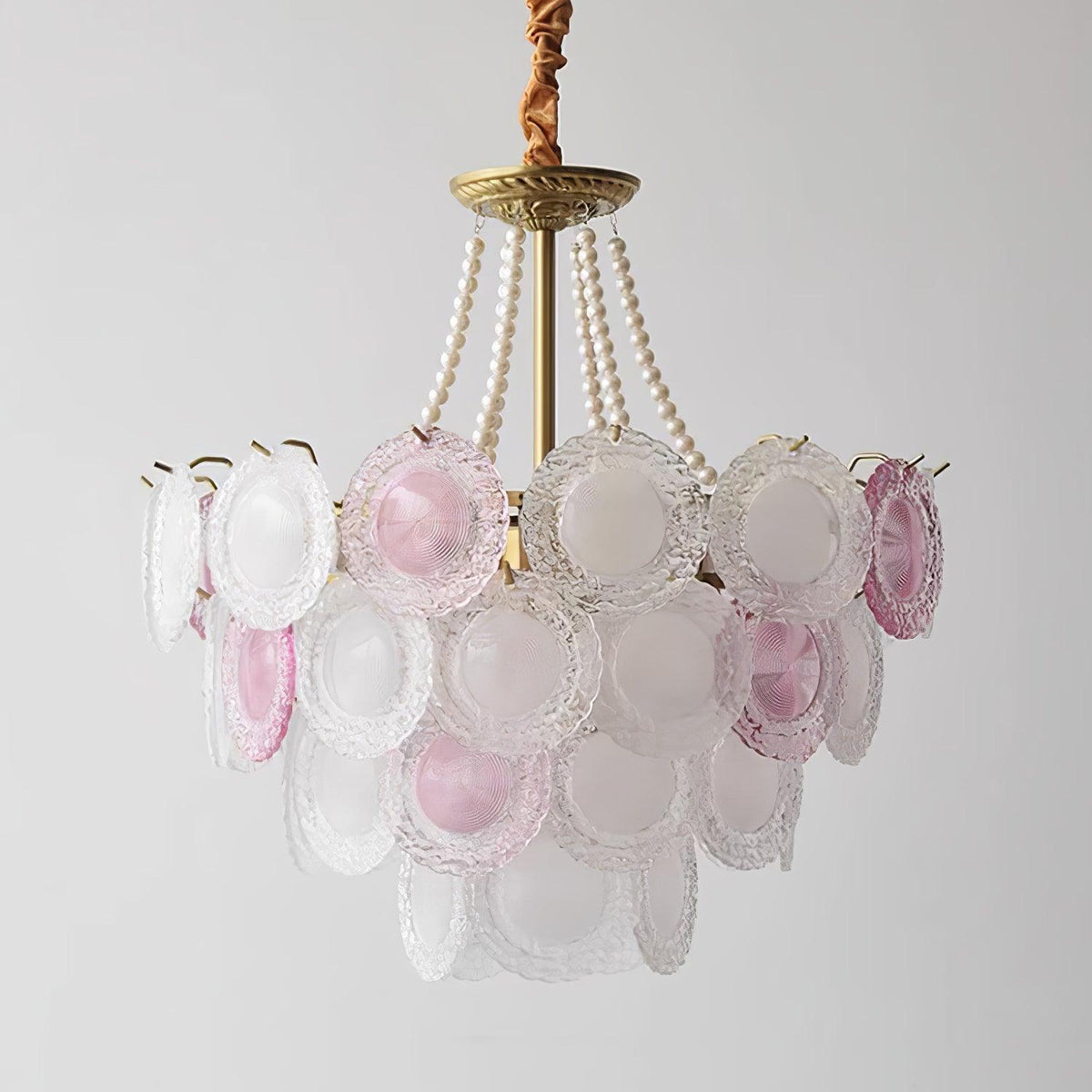 Lustre Framboise en verre et métal – vue 11