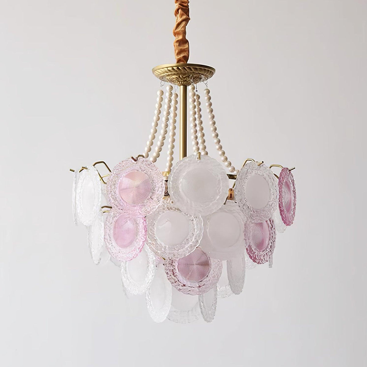 Lustre Framboise en verre et métal – vue 14