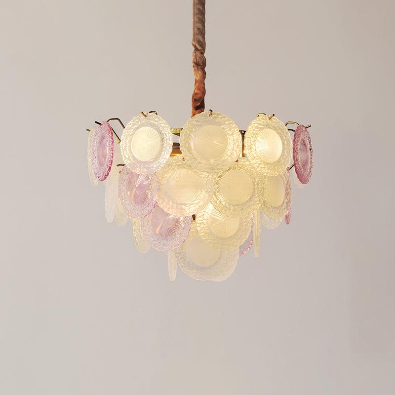 Lustre Framboise en verre et métal – vue 32