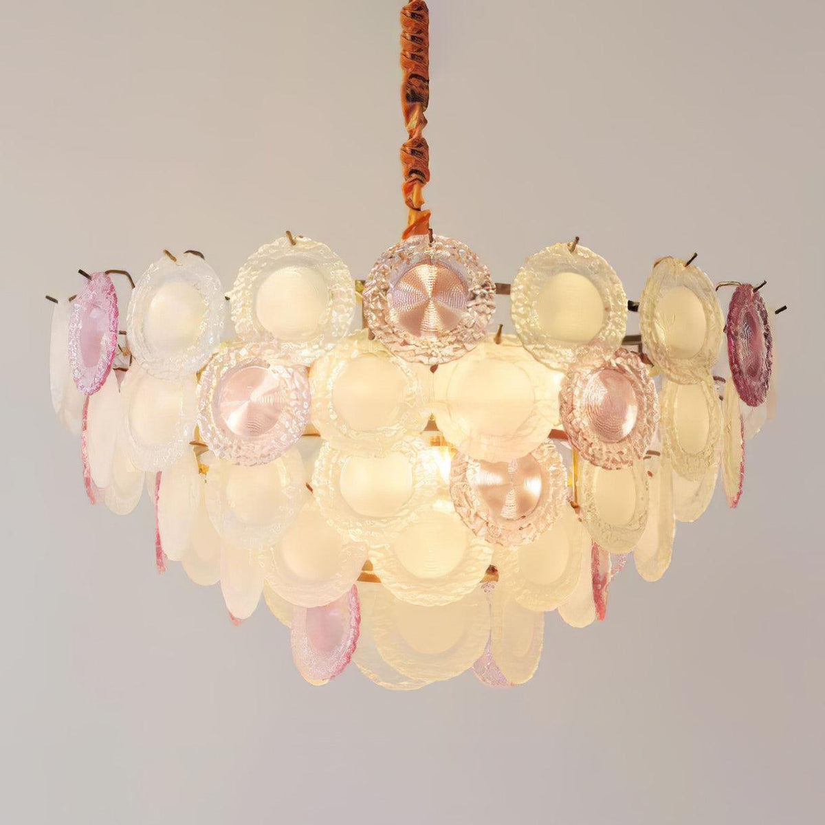 Lustre Framboise en verre et métal – vue 38