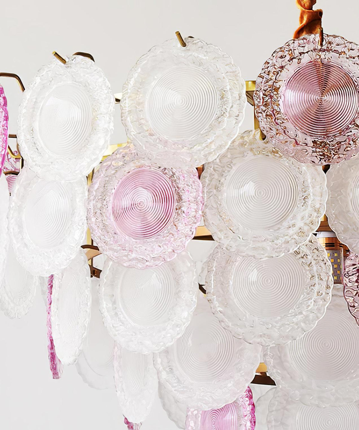 Lustre Framboise en verre et métal – vue 40