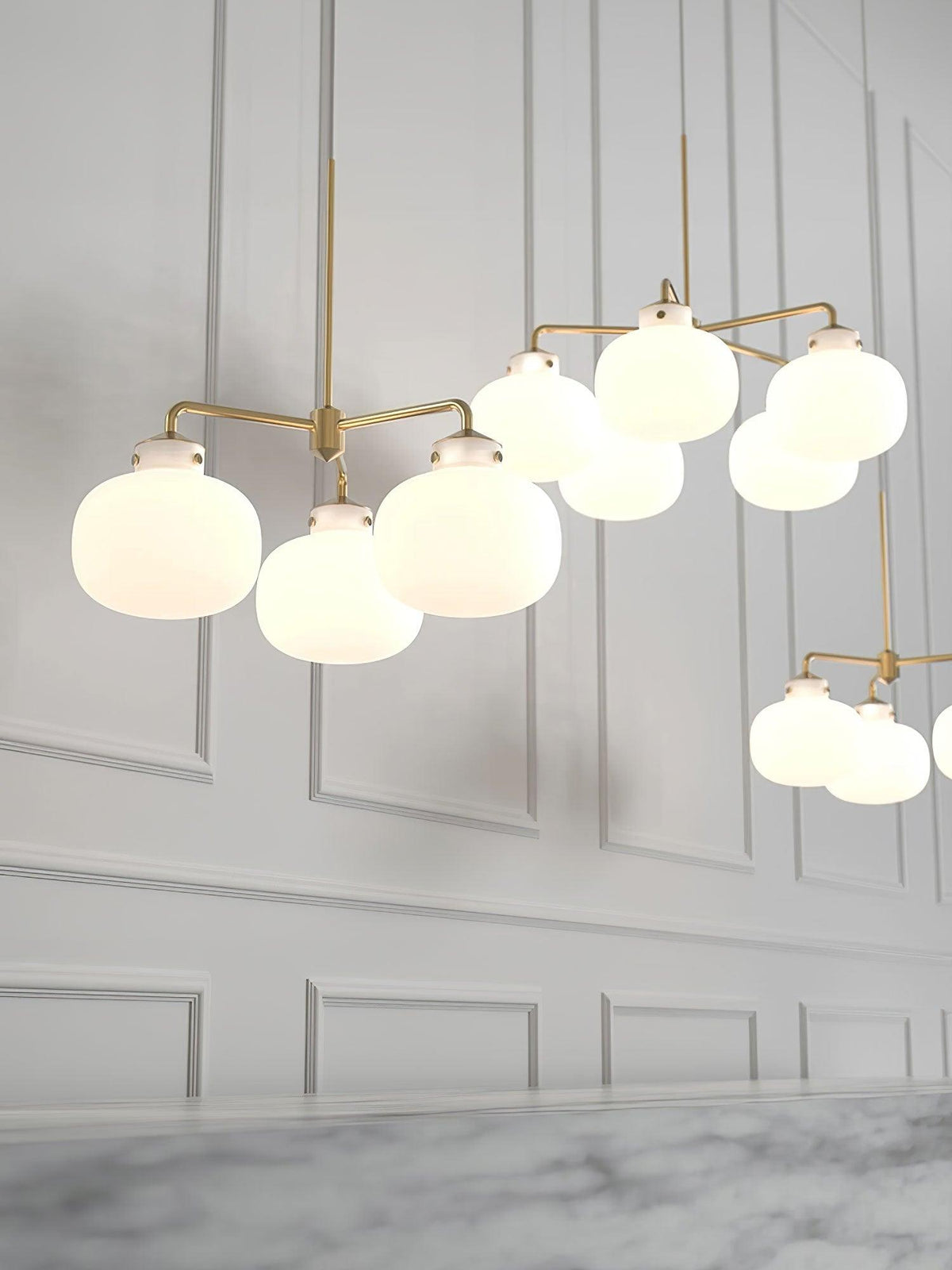 Suspension Adagio en verre et métal – vue 28