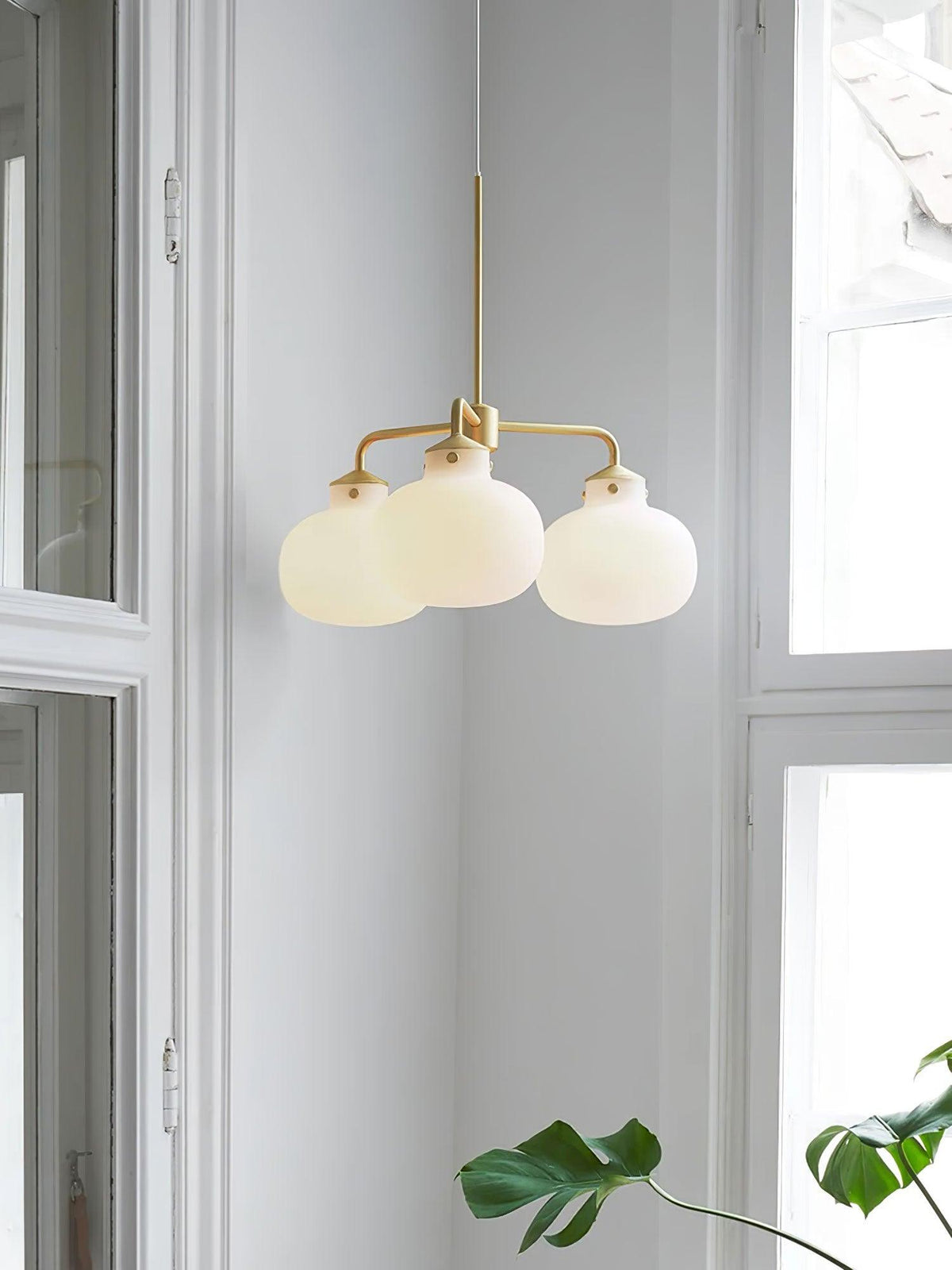 Suspension Adagio en verre et métal – vue 3