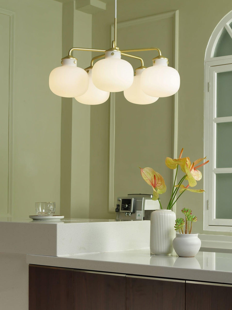 Suspension Adagio en verre et métal – vue 5