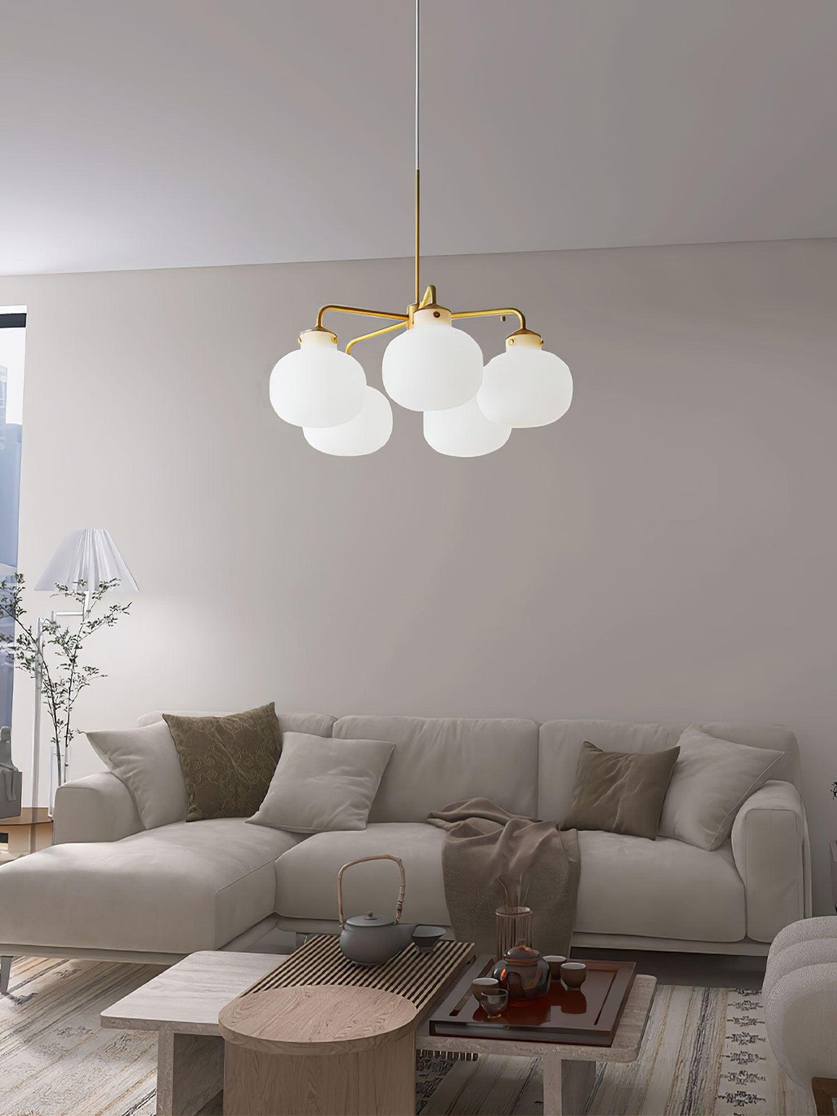 Suspension Adagio en verre et métal – vue 21