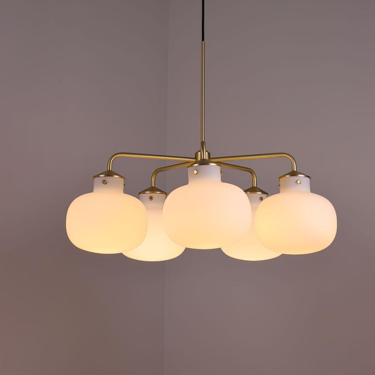 Suspension Adagio en verre et métal – vue 25