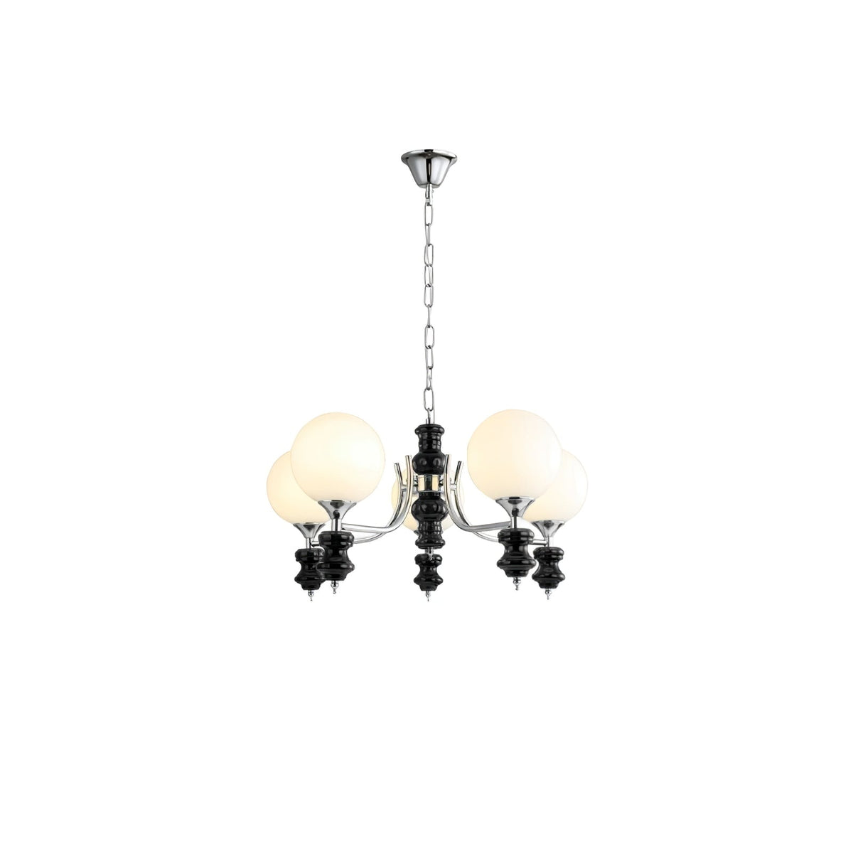 Lustre Navette en verre et métal – vue 13