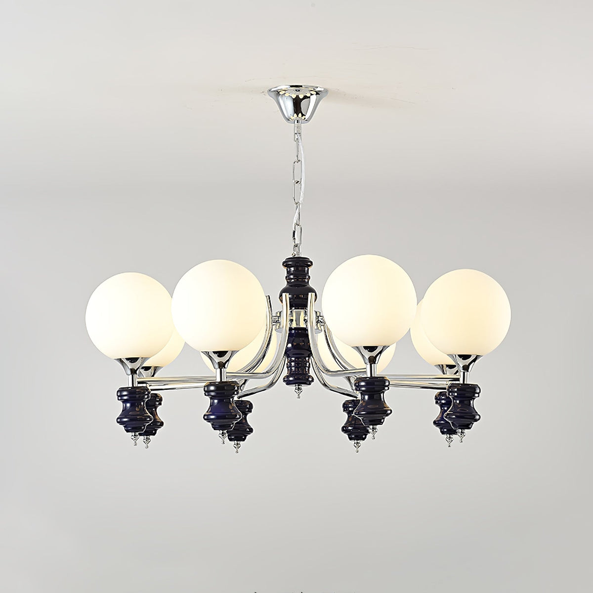 Lustre Navette en verre et métal – vue 35