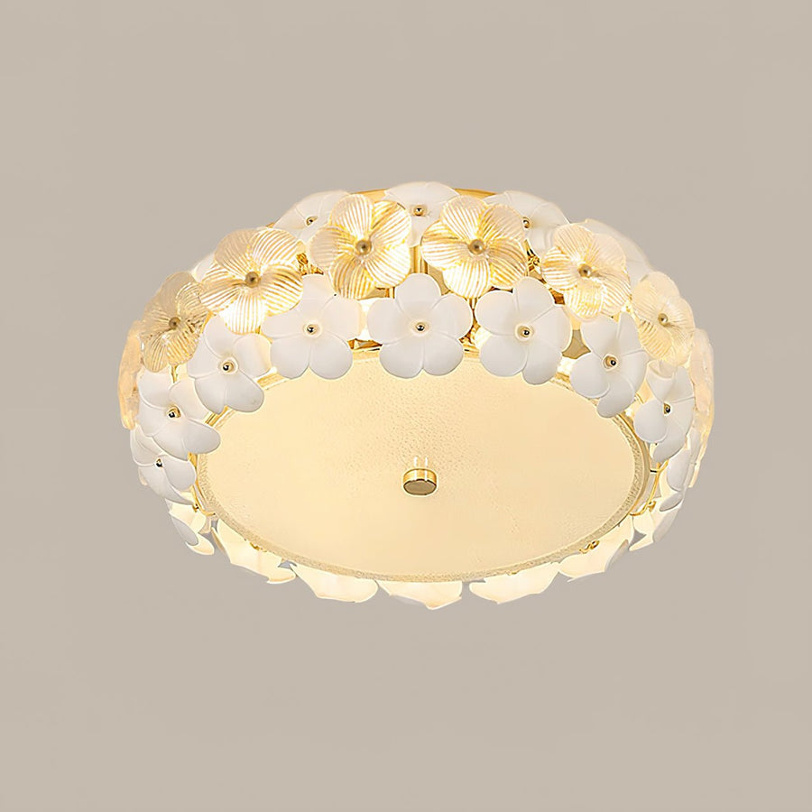 Plafonnier Limoges en verre et céramique – vue 4
