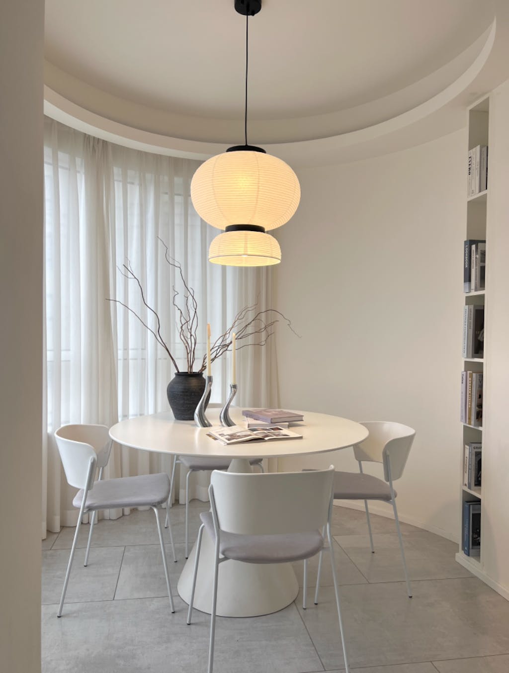 Suspension Rocaille en papier et chêne – vue 57
