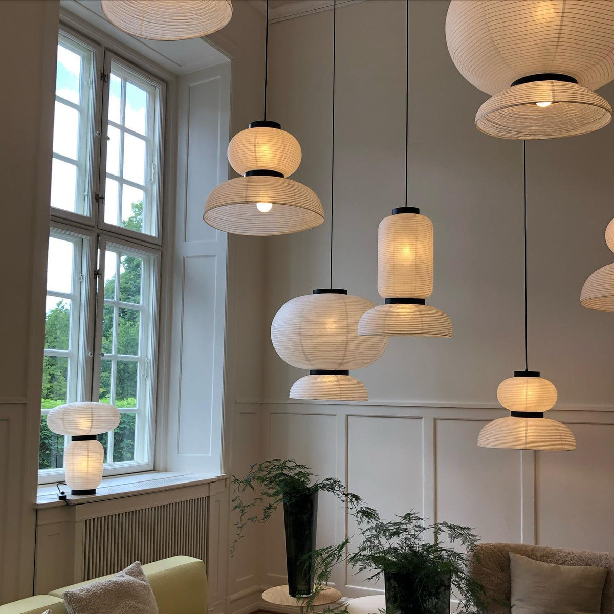 Suspension Rocaille en papier et chêne – vue 16