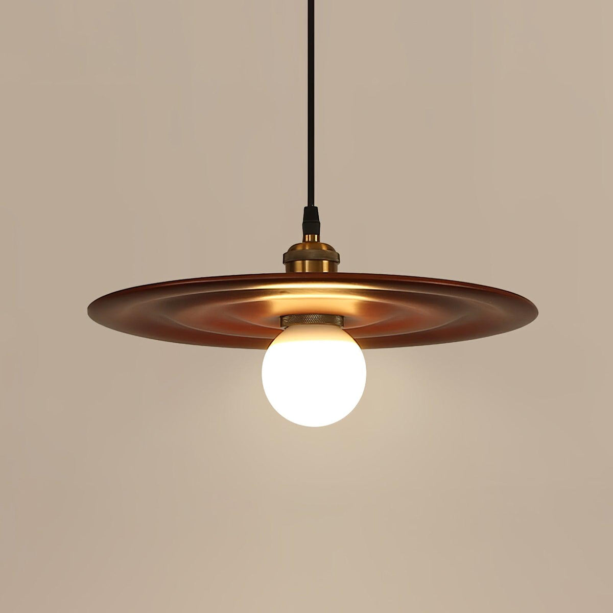 Suspension Oural en verre et bois – vue 16