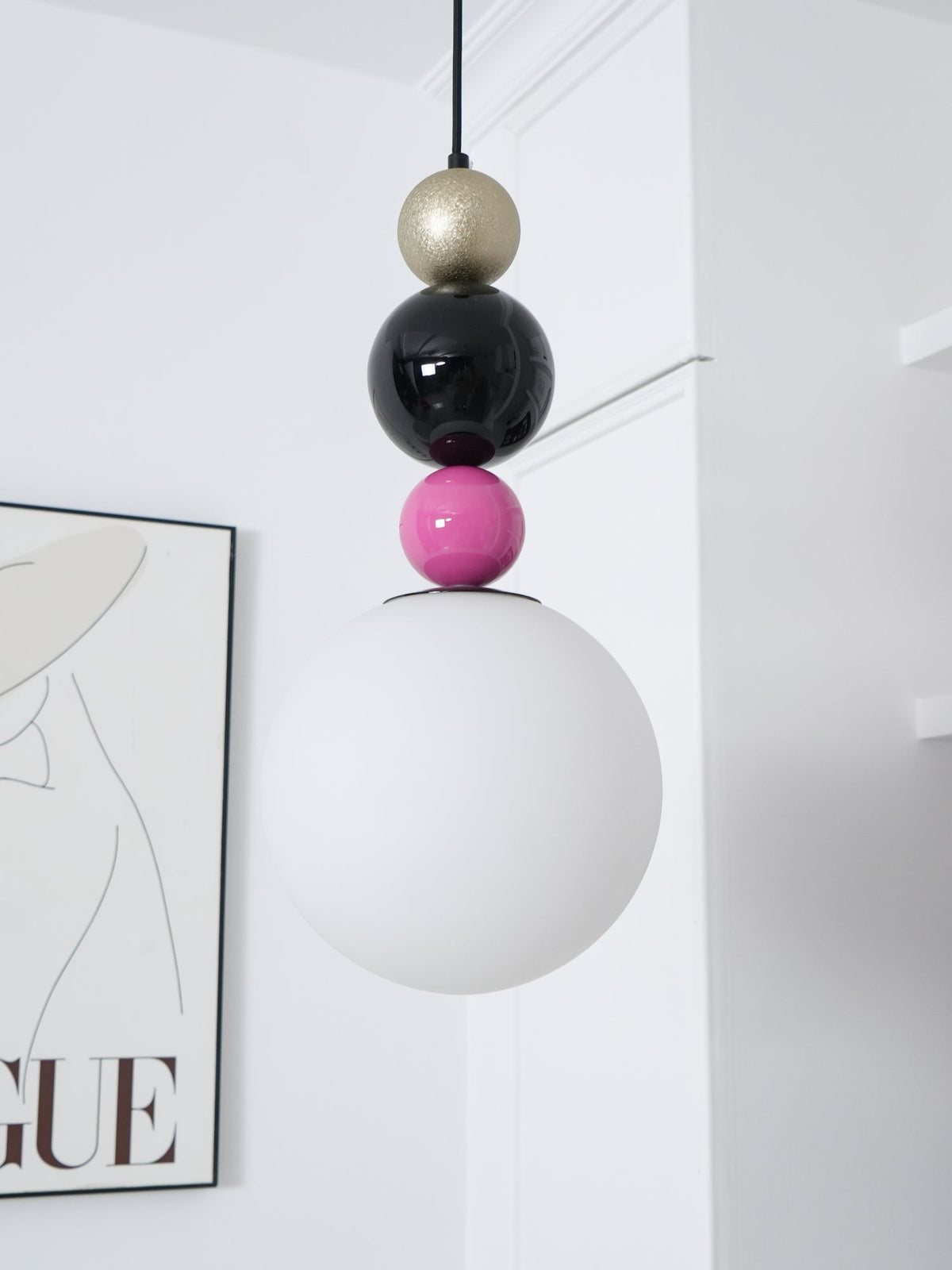 Suspension Vivace en verre et métal – vue 36