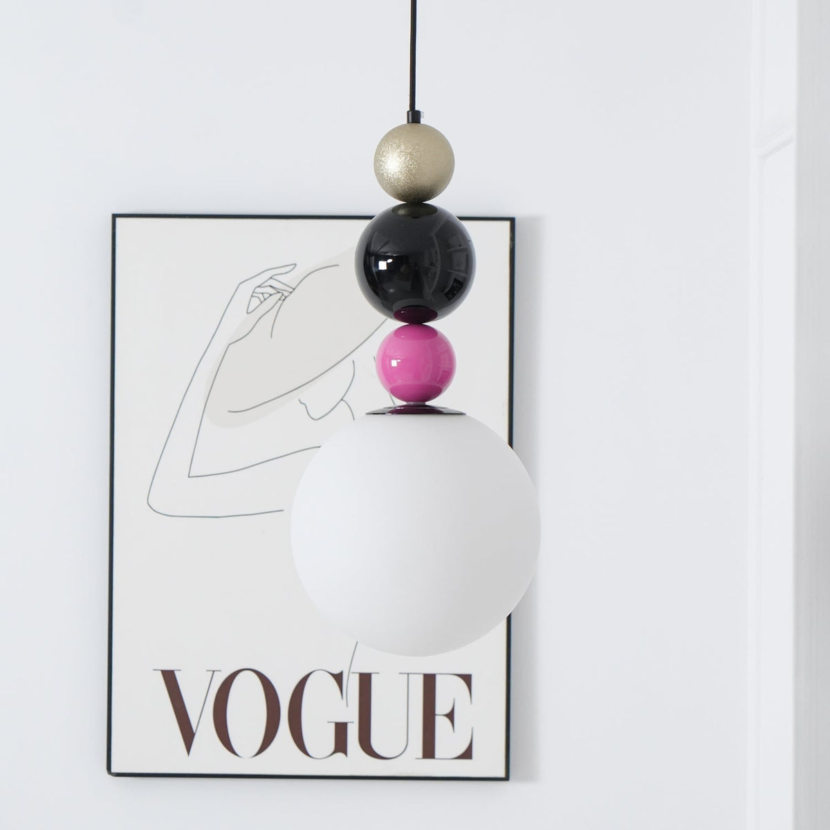 Suspension Vivace en verre et métal – vue 38