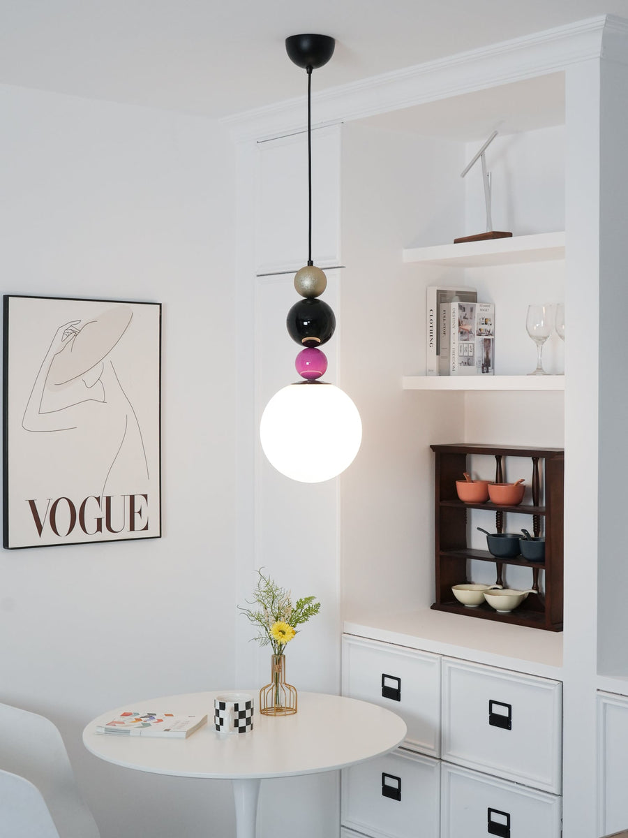 Suspension Vivace en verre et métal – vue 5