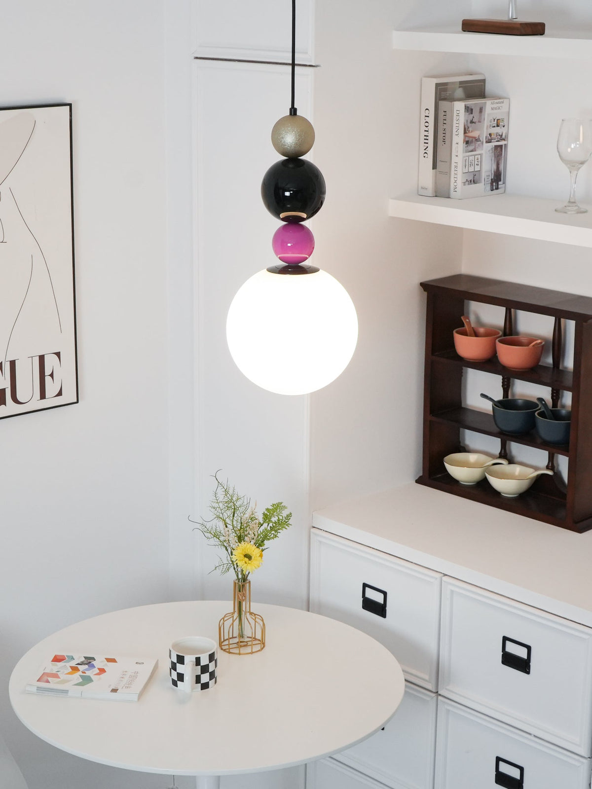 Suspension Vivace en verre et métal – vue 6
