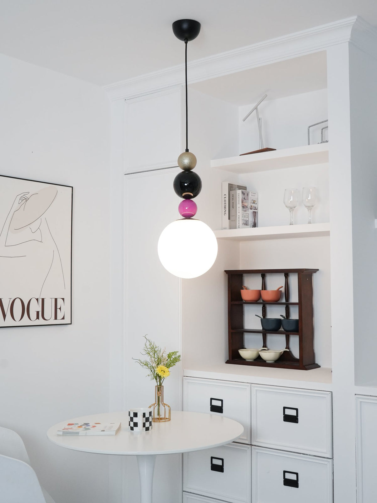 Suspension Vivace en verre et métal – vue 27