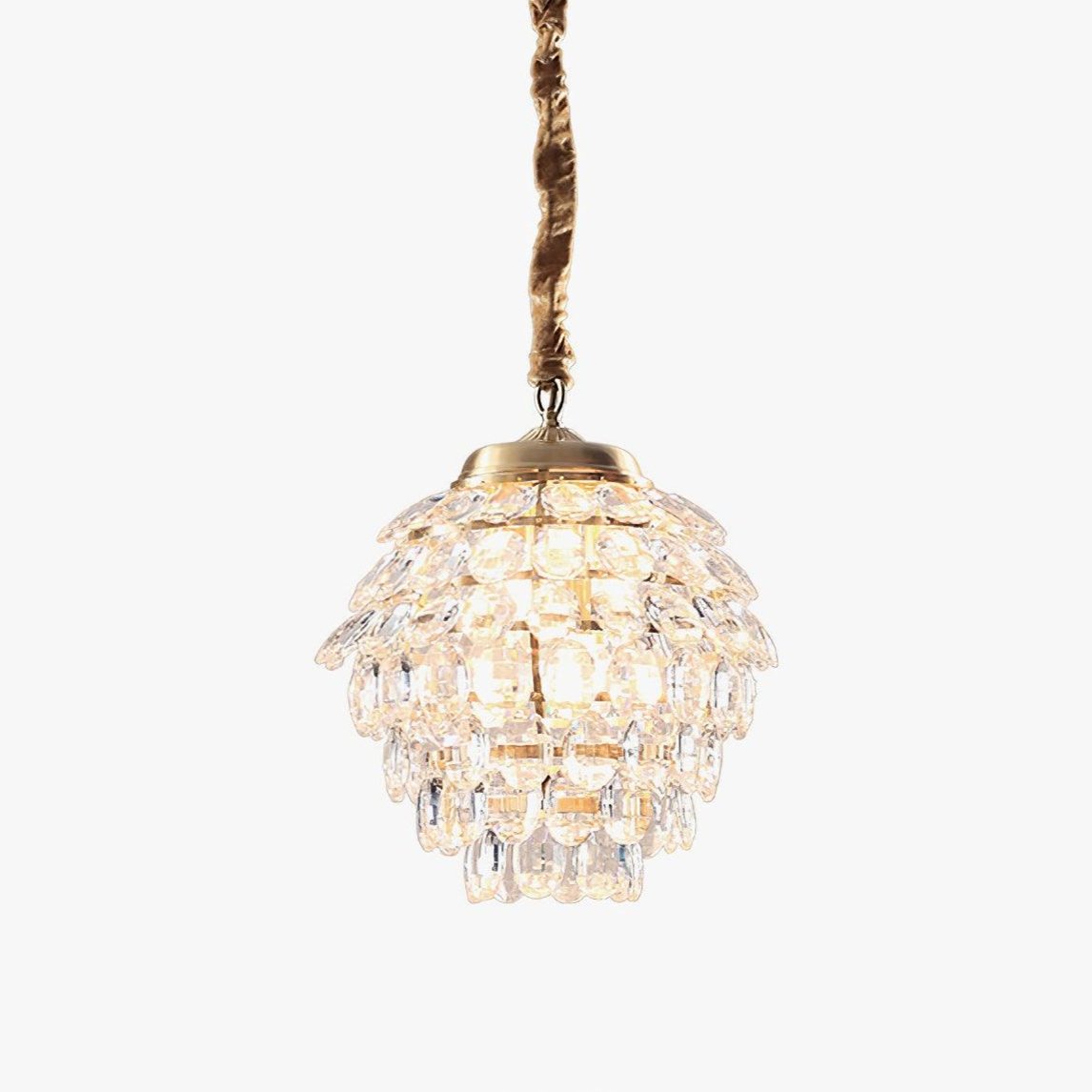 Suspension Cigale en cristal et laiton – vue 14