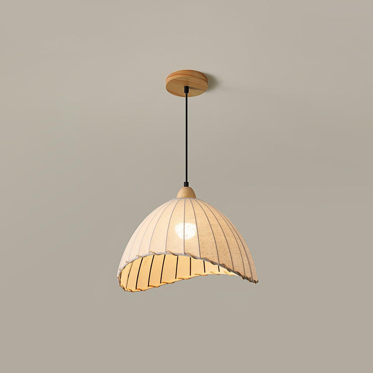 Suspension Rocher en bois et tissu – vue 11