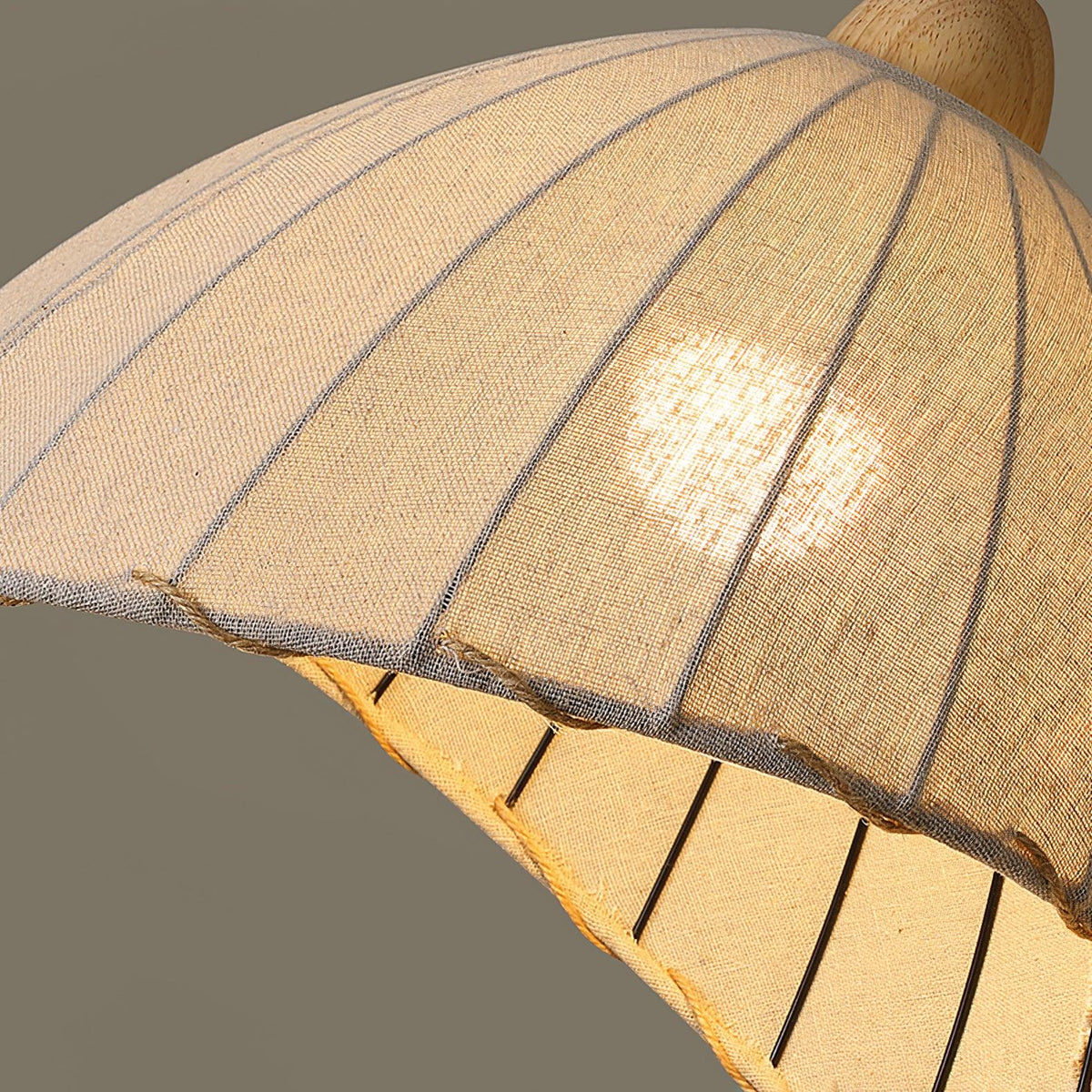 Suspension Rocher en bois et tissu – vue 5