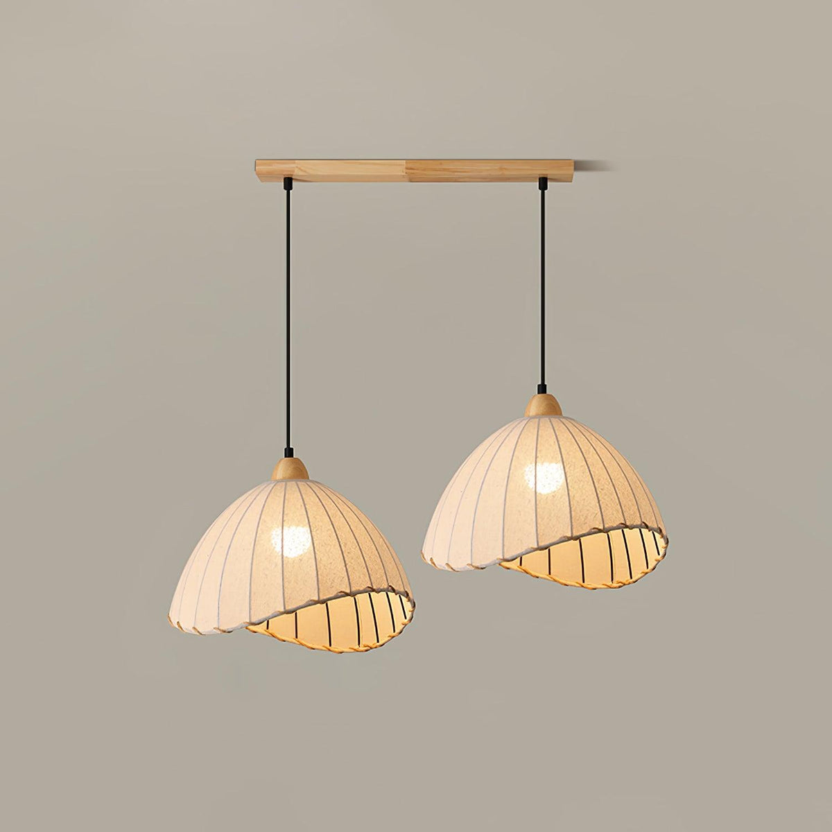 Suspension Rocher en bois et tissu – vue 13