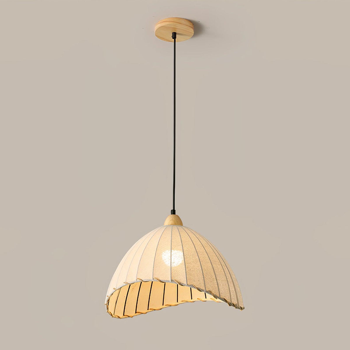 Suspension Rocher en bois et tissu – vue 18