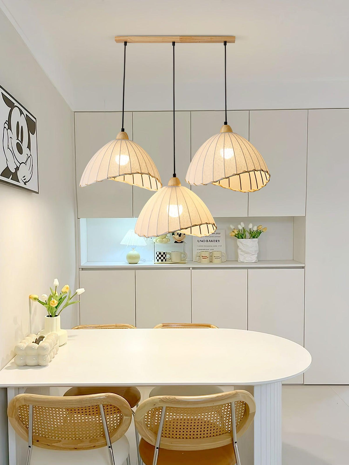 Suspension Rocher en bois et tissu – vue 47