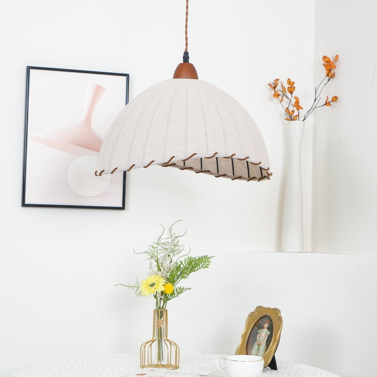Suspension Rocher en bois et tissu – vue 24
