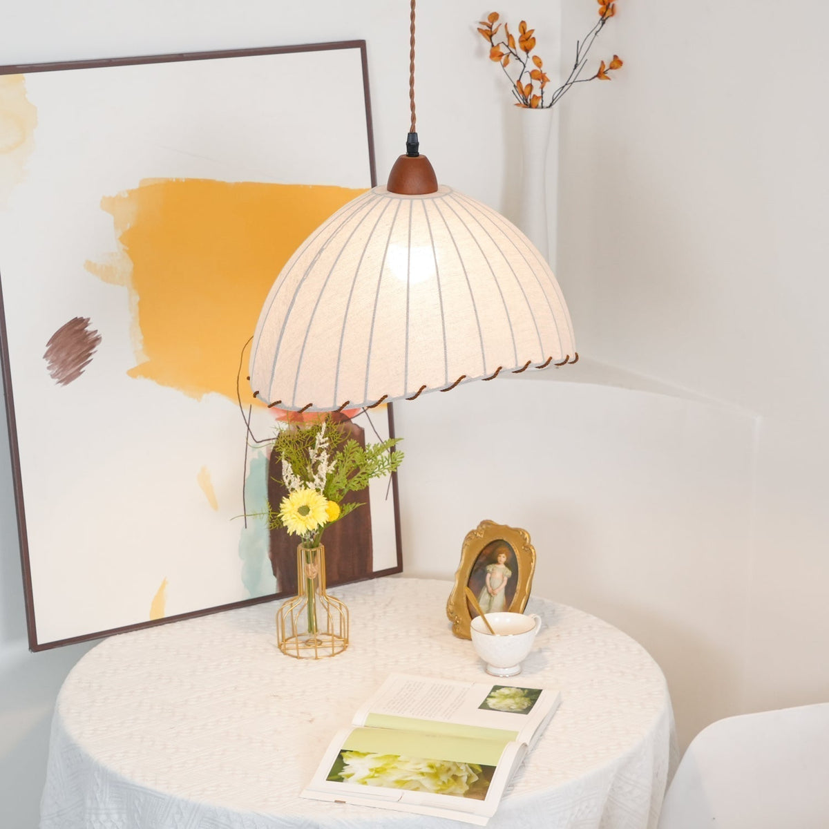 Suspension Rocher en bois et tissu – vue 36