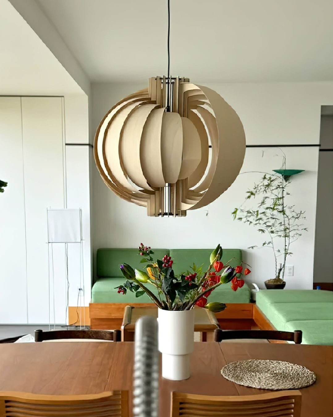Suspension Mandarine en bois et métal – vue 34