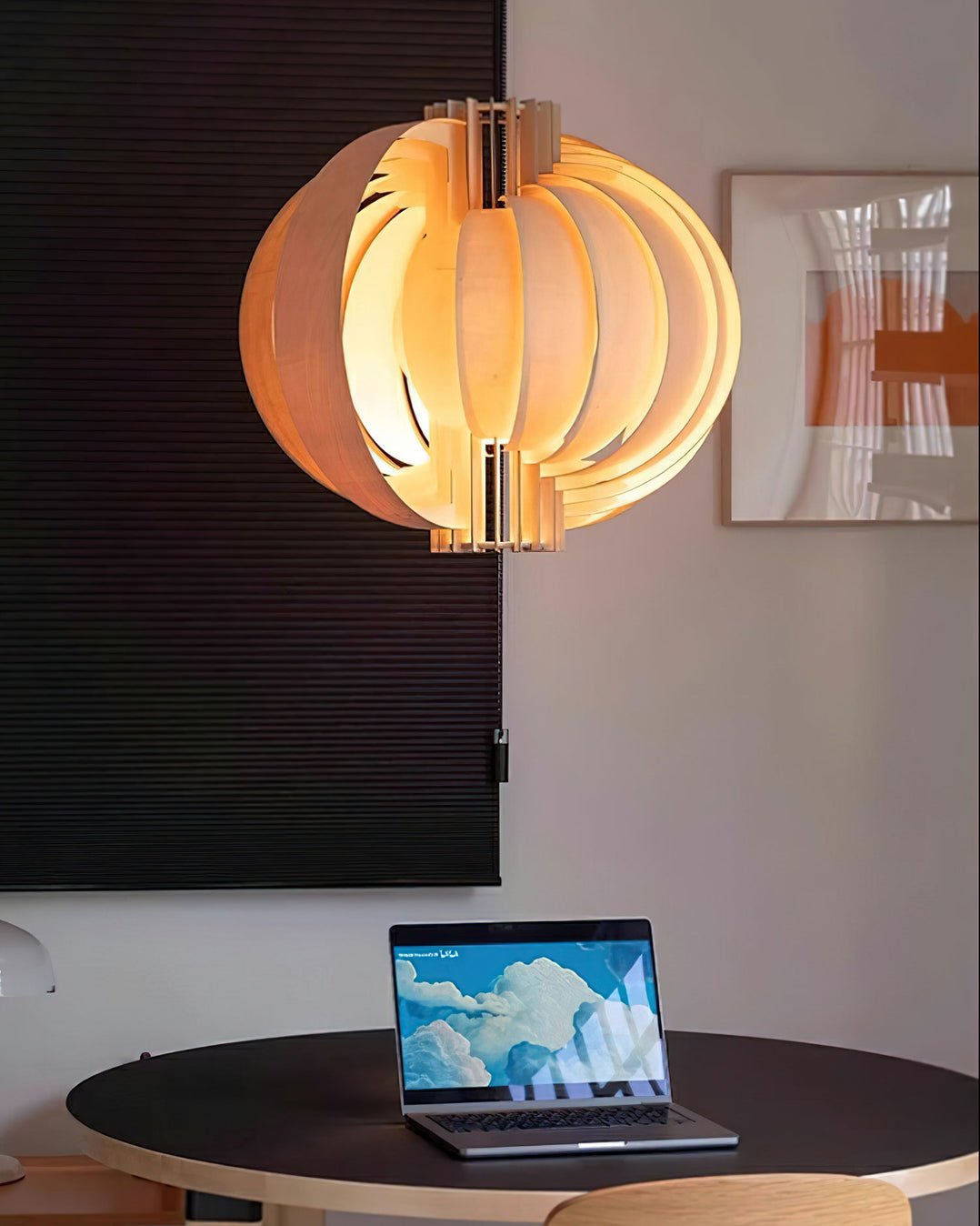 Suspension Mandarine en bois et métal – vue 35