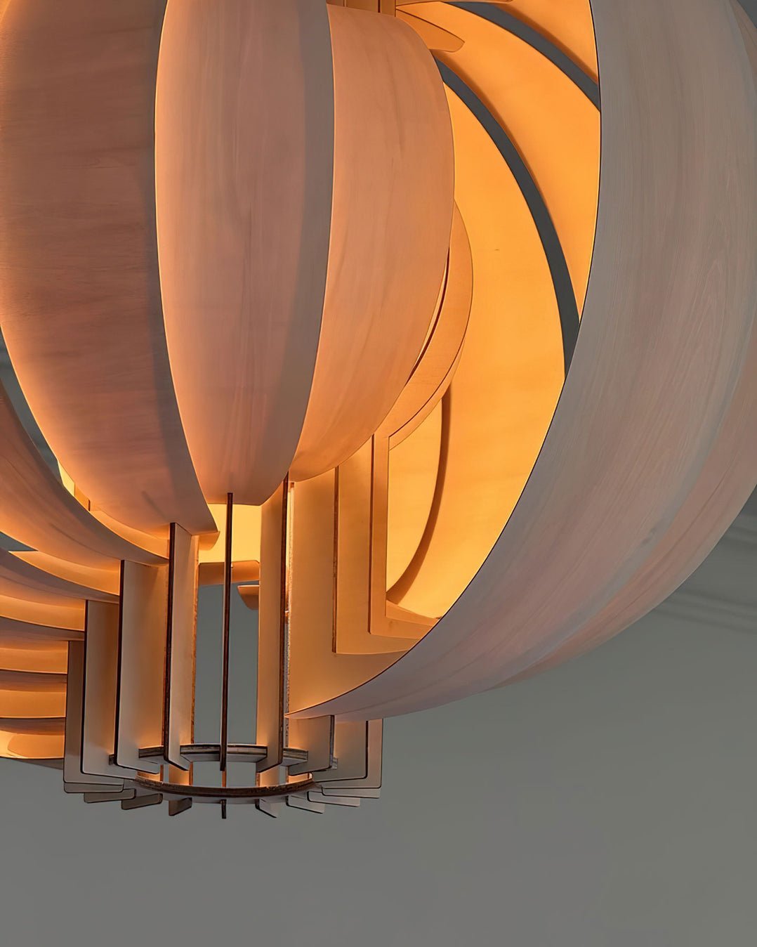 Suspension Mandarine en bois et métal – vue 39